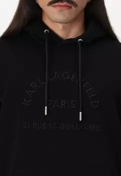 Толстовка с капюшоном KARL LAGERFELD, черный