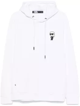 Толстовка с капюшоном Karl Lagerfeld Ikonik Karl, белый