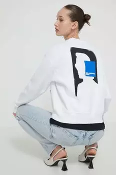 Толстовка с капюшоном Karl Lagerfeld Jeans, белый