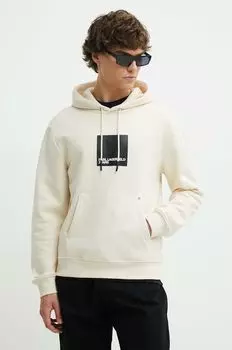 Толстовка с капюшоном Karl Lagerfeld Jeans, бежевый