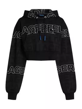 Толстовка с капюшоном KARL LAGERFELD JEANS Sweatshirt, черный