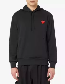 Толстовка с капюшоном-кенгуру Comme des Garons Play, черный