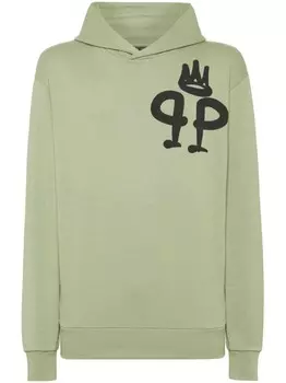 Толстовка с капюшоном King Philipp Plein, зеленый