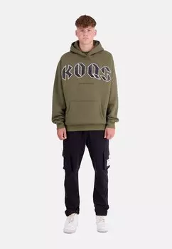 Толстовка с капюшоном KOQS, хаки