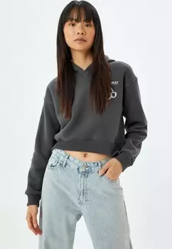 Толстовка с капюшоном Koton, антрацит