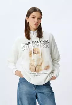 Толстовка с капюшоном Koton, белый