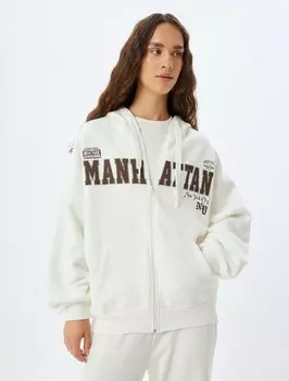 Толстовка с капюшоном Koton Sweatshirt, белый