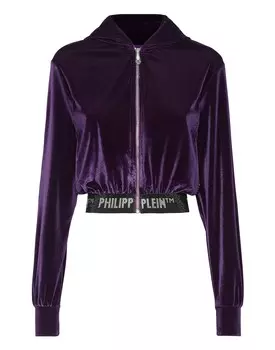 Толстовка с капюшоном Кристалл Philipp Plein, фиолетовый