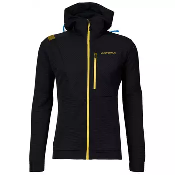 Толстовка с капюшоном La Sportiva Mood, цвет Black/Yellow