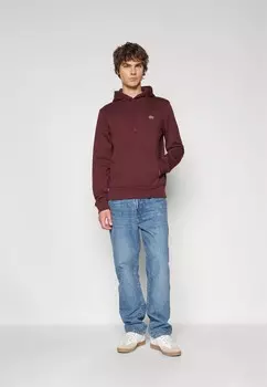 Толстовка с капюшоном Lacoste, бордовый