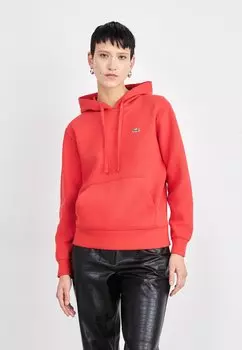 Толстовка с капюшоном Lacoste, красный
