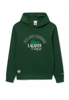Толстовка с капюшоном Lacoste, зеленый