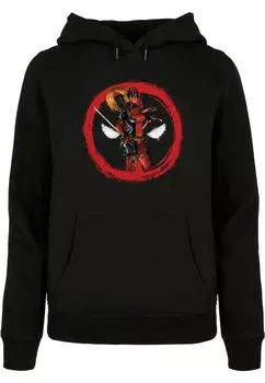 Толстовка с капюшоном LADIES DEADPOOL LADY DISTRESSED ABSOLUTE CULT, черный