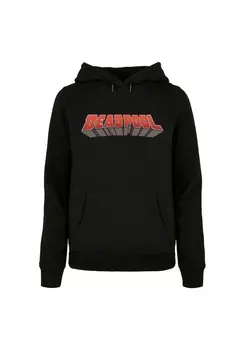 Толстовка с капюшоном LADIES DEADPOOL TEXT LOGO ABSOLUTE CULT, черный