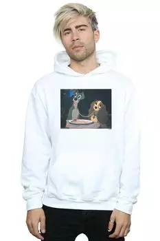 Толстовка с капюшоном Lady And The Tramp Disney, белый