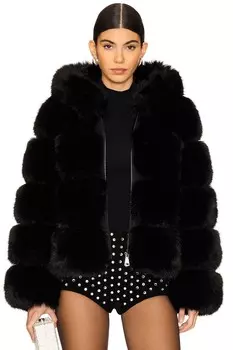 Толстовка с капюшоном ландо Adrienne Landau, черный