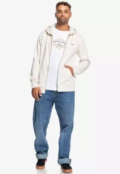 Толстовка с капюшоном LANGRMLIGES MIT REISSVERSCHLUSS Quiksilver, белый
