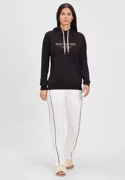 Толстовка с капюшоном LASCANA, черный