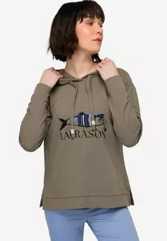 Толстовка с капюшоном LAURASN, хаки