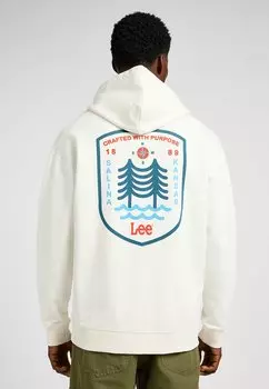 Толстовка с капюшоном Lee, молочный