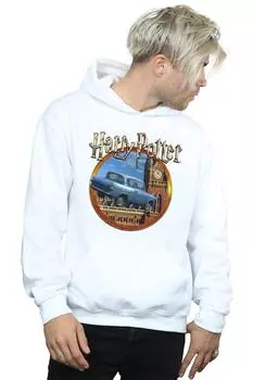 Толстовка с капюшоном «Летающая машина» Harry Potter, белый
