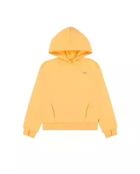 Толстовка с капюшоном Levi's Batwing Patch Oversize для девочек, желтый