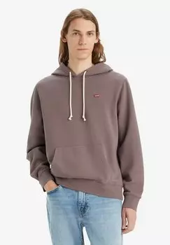 Толстовка с капюшоном Levi's, коричневый меланж