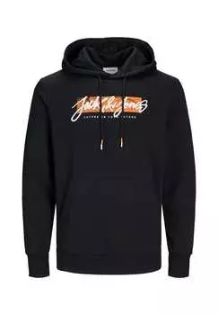 Толстовка с капюшоном ley hoodie Jack & Jones, черный