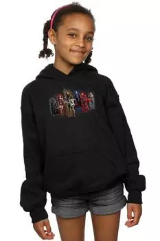 Толстовка с капюшоном «Лига справедливости» из фильма «Команда шестиугольников» DC Comics, черный