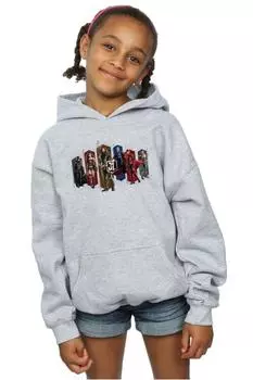 Толстовка с капюшоном «Лига справедливости» из фильма «Команда шестиугольников» DC Comics, серый