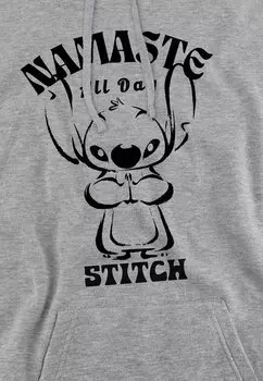 Толстовка с капюшоном LILO AND STITCH NAMASTE ALL DAY PRINT Disney, серый