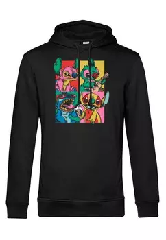 Толстовка с капюшоном LILO STITCH GRUNGE STITCH Disney, черный