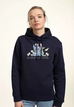 Толстовка с капюшоном LILO STITCH KIND TO ALL KINDS Disney, темно-синий