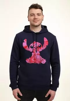 Толстовка с капюшоном LILO & STITCH STITCH HEART FILL Disney, темно-синий
