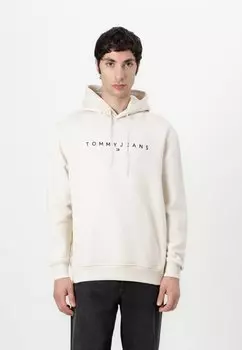 Толстовка с капюшоном LINEAR LOGO HOODIE Tommy Jeans, песочный
