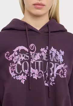 Толстовка с капюшоном LOGO BAROQUE COL Versace, фиолетовый