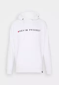 Толстовка с капюшоном LOGO HOODIE Denim Project, белый