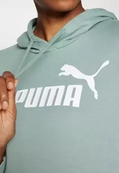 Толстовка с капюшоном LOGO HOODIE Puma, зеленый