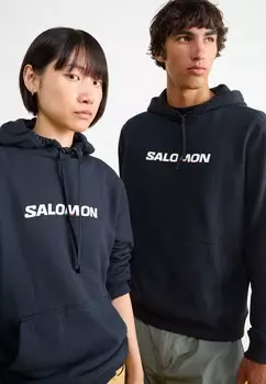 Толстовка с капюшоном LOGO HOODIE UNISEX Salomon, черный