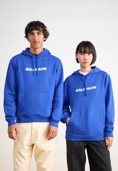 Толстовка с капюшоном LOGO HOODIE UNISEX Salomon, синий