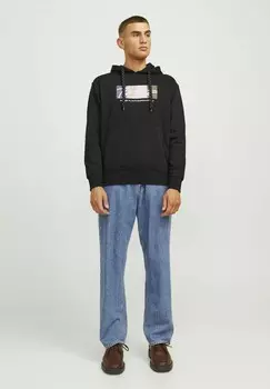 Толстовка с капюшоном LOGO Jack & Jones, черный