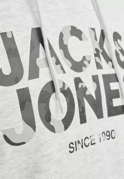 Толстовка с капюшоном LOGO Jack & Jones, молочный