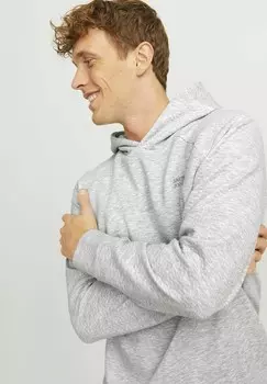 Толстовка с капюшоном LOGO Jack & Jones, серый