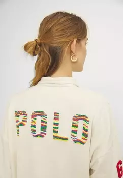 Толстовка с капюшоном LONG SLEEVE HALF Ralph Lauren, кремовый