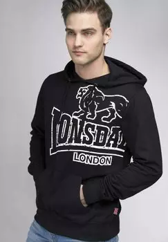Толстовка с капюшоном Lonsdale, черный