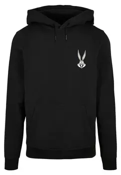 Толстовка с капюшоном LOONEY TUNES BUGS BUNNY BREAST F4NT4STIC, черный