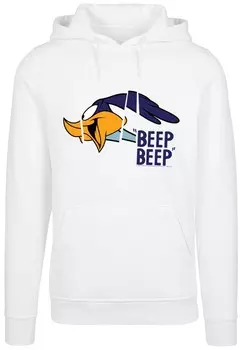 Толстовка с капюшоном LOONEY TUNES ROADRUNNER BEEP BEEP F4NT4STIC, белый
