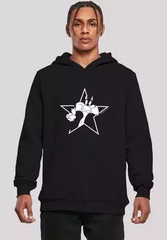 Толстовка с капюшоном LOONEY TUNES SYLVESTER CARTOON STERN - Sweatshirt F4NT4STIC, черный