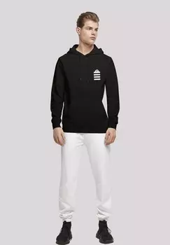 Толстовка с капюшоном LOONEY TUNES TAZ STRIPES POCKET F4NT4STIC, черный