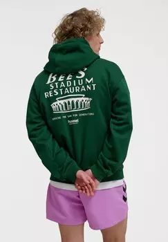 Толстовка с капюшоном LOOSE BEES STADIUM - Sweatshirt Hummel, зеленый